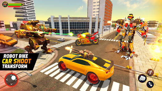 Captura de Pantalla 2 Flying Helicopter Robot Car Tr android