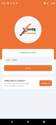 Android application Xaviernet Cliente screenshort