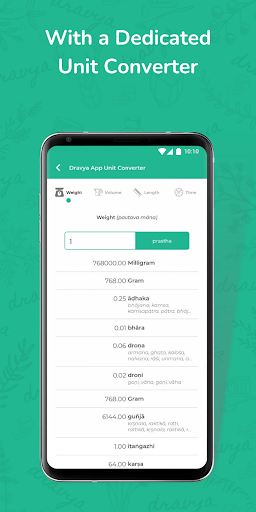 Dravya - Ayurveda Database Screen 2