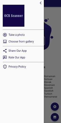 Android application OCR Scanner screenshort