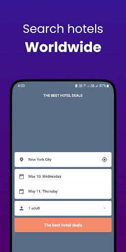 Last Minute Hotel Booking App Screen 2