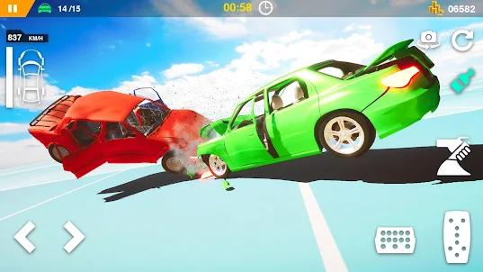 Mega Car Crash Ramp Car Stunts