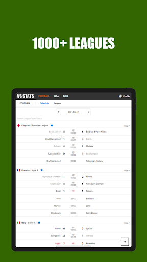 VSstats - Football Stats and L