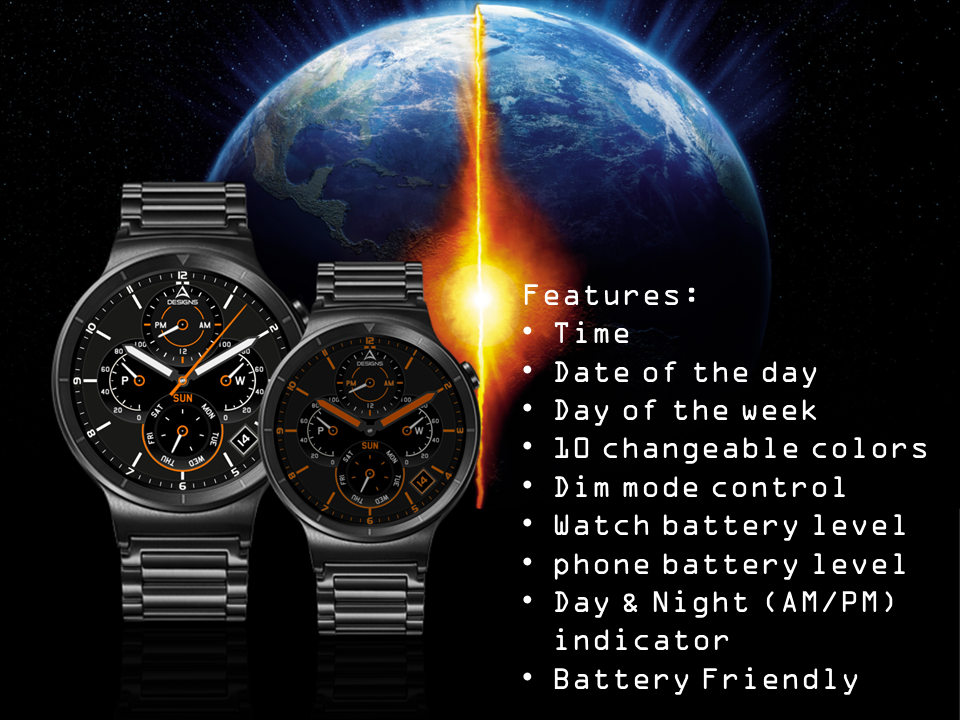 Android application Core Watch Face screenshort
