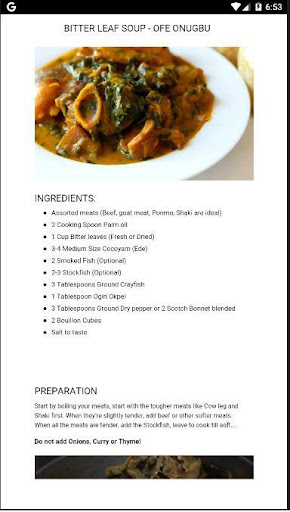 Nigerian Soup Recipes Screen 3