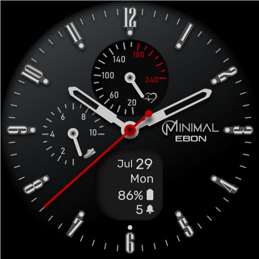 Minimal Ebon Hybrid Watchface Download on Windows