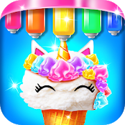 Mermaid Glitter Cupcake Chef - Ice Cream Cone Game