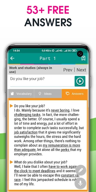 Captura de Pantalla 4 IELTS Speaking Assistant android