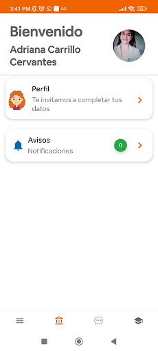 Android application School Manager App Colaborador screenshort
