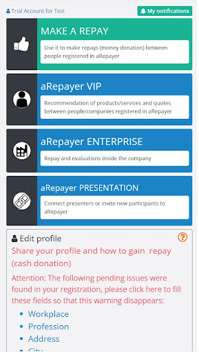 aRepayer Screen 2