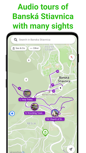 Android application Banska Stiavnica SmartGuide screenshort
