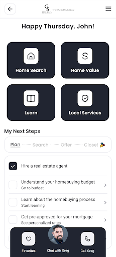Android application Greg Silva Real Estate Group screenshort