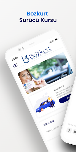 Android application Bozkurt Sürücü Kursu screenshort