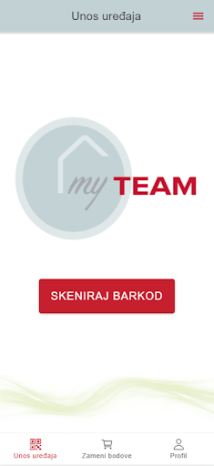 Android application Ariston myTEAM screenshort