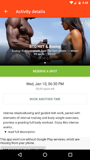 Beat The Gym Screen 2