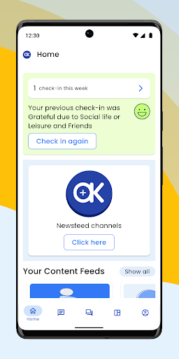 Android application OK Positive screenshort