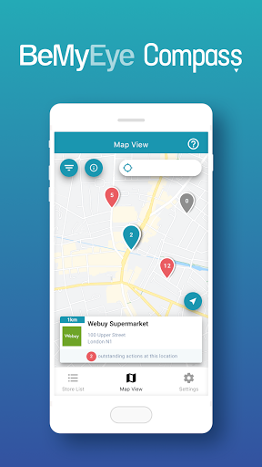 Android application BeMyEye Compass screenshort
