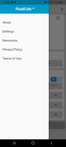 Android application FluidCalc screenshort