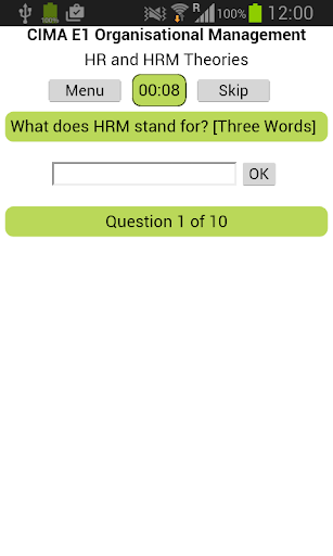 CIMA E1 Org Management