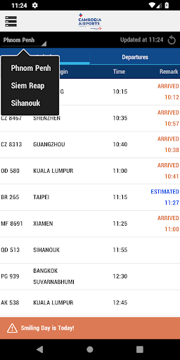 Cambodia Airports Screen 2
