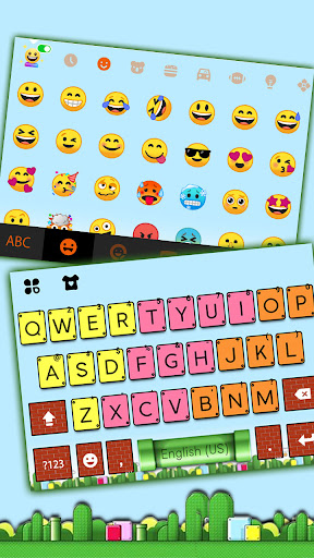 Colorful Keyboard Background Screen 3