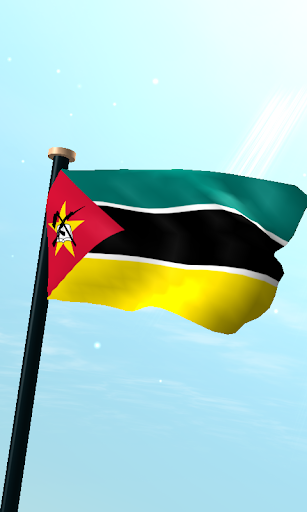 Android application Mozambique Flag 3D Wallpaper screenshort