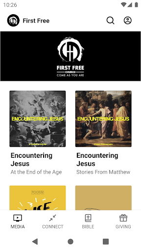 Android application First Free Church screenshort