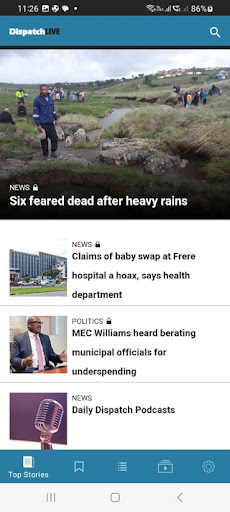 Android application myDailyDispatch screenshort