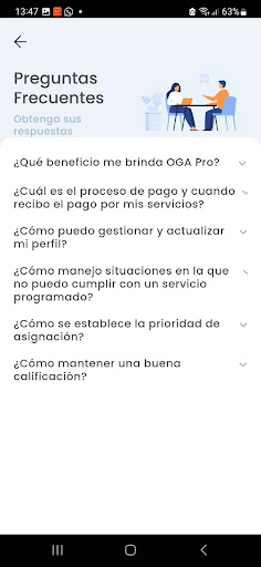 OGA profesionales Screen 3