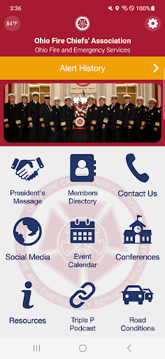 Android application Ohio Fire Chiefs Association screenshort