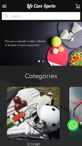 Android application Life Care Sports screenshort