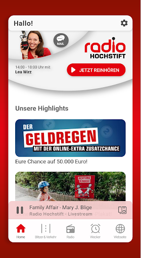 Android application Radio Hochstift screenshort