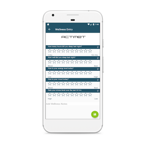 Actimet Screen 3