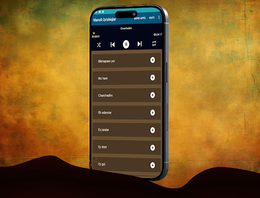 Android application Manoli qo'shiqlar to'plami screenshort