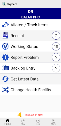 OxyCare Screen 3