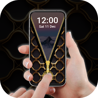 Screen Lock – Gold Zip Locker apk