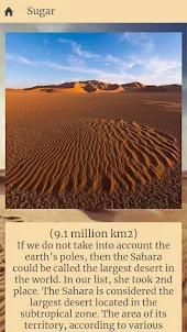The Largest Deserts
