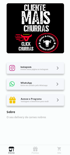 Android application Cliente Mais Churras screenshort
