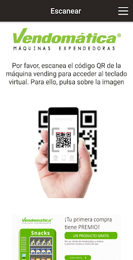 Android application Vendomatica screenshort