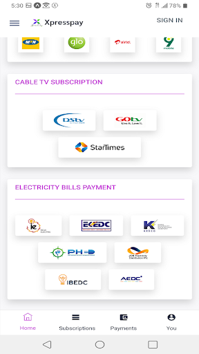 XpressPay Screen 2