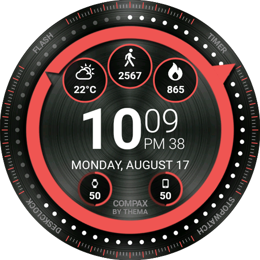 Compax Watch Face logo