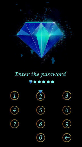 AppLock Theme Diamonds Screen 2