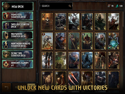Capture d'écran du jeu de cartes GWENT : The Witcher