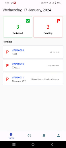 Achal Cargo Delivery Partner Screen 3
