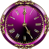Purple Clock Widget icon