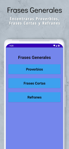 Android application Frases De screenshort
