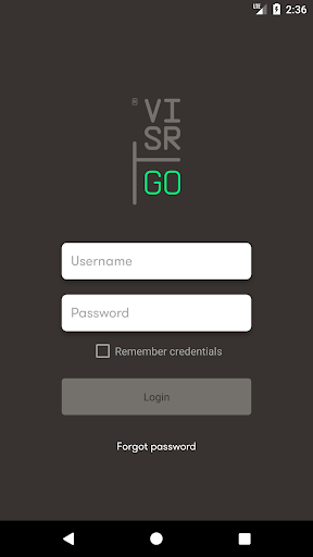 Android application VISR Go screenshort