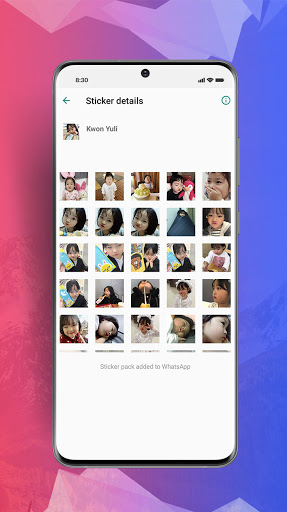 WaStickerApps Baby Kwon Yuli Lucu Terbaru