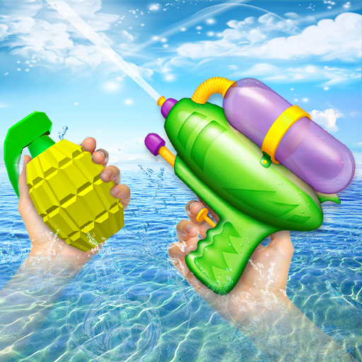 Water Gun Paintball Shooting logo