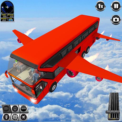 Flying Bus Simulator Bus Games 4.3 Icon